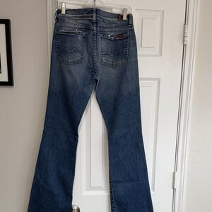 7 For All Mankind Blue Flare Jeans